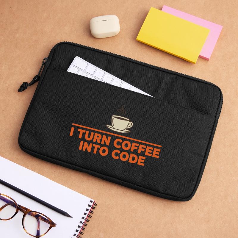 Je transforme le café en code – Programmer Retro Sacoche pour ordinateur portable 13 pouces