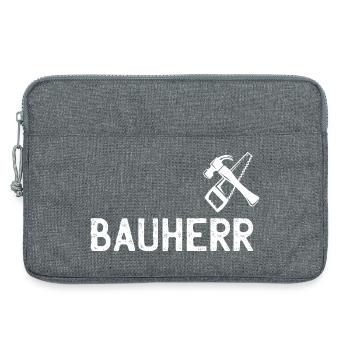 Builder DIY Tool Emblem - Laptop bag 13" - heather grey - Front