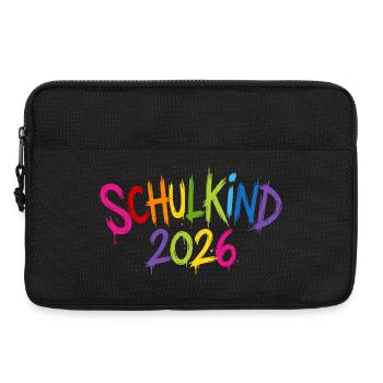 Schulkind 2026 - Laptoptasche 13" - Schwarz - Vorne