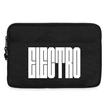 Monochrome Vertical Glyphs - Laptop bag 13" - black - Front