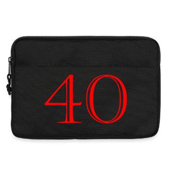 40. 40 ANS. 40e ANNIVERSAIRE. ANNIVERSAIRE 40 ANS. - Sacoche pour ordinateur portable 13 pouces - noir - Devant