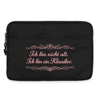 Ich bin nicht alt Klassiker - Laptoptasche 13" - Schwarz - Vorne