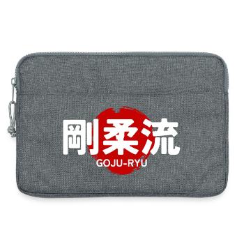 Goju Ryu Karate Art Martial GYM Kanji japonais - Sacoche pour ordinateur portable 13 pouces - gris chiné - Devant