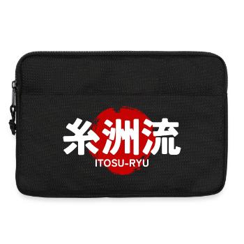 Itosu Ryu Karate Kampfsport GYM Japanisches Kanji - Laptoptasche 13" - Schwarz - Vorne