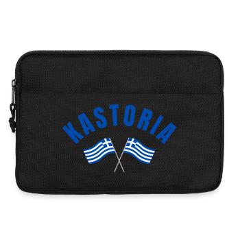 Drapeaux grecs de Kastoria - Sacoche pour ordinateur portable 13 pouces - noir - Devant