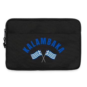 Kalambaka-griechische Flaggen - Laptoptasche 13" - Schwarz - Vorne