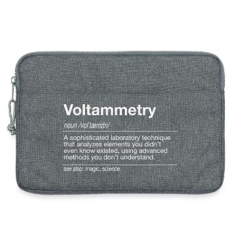 Voltammétrie Polarographie Chimie - Sacoche pour ordinateur portable 13 pouces - gris chiné - Devant