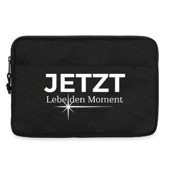 JETZT – Lebe den Moment - Laptoptasche 13" - Schwarz - Vorne