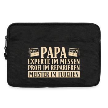 Handwerker Papa - Lustiges Heimwerker Vatertag - Laptoptasche 13" - Schwarz - Vorne