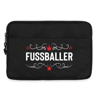 Fussballer Fussball Spieler - Laptoptasche 13" - Schwarz - Vorne