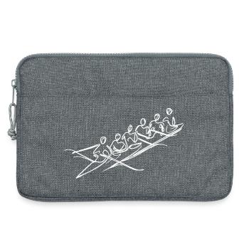 Rudermannschaft Skizze - Laptoptasche 13" - Grau meliert - Vorne