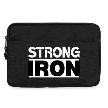 Motivation Strong Iron Gym Fitness Lifting - Sacoche pour ordinateur portable 13 pouces - noir - Devant