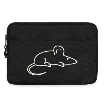Maus Tier - Laptoptasche 13" - Schwarz - Vorne