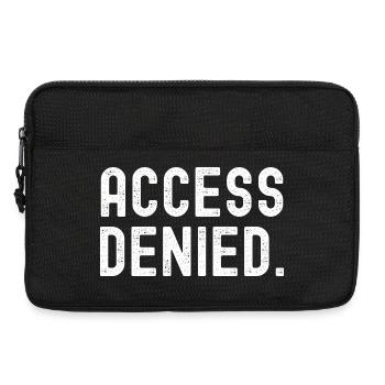 Zugriff verweigert fettgedruckte Typografie - Laptoptasche 13" - Schwarz - Vorne
