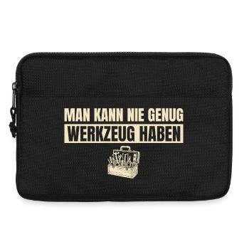 Man kann nie genug Werkzeug haben Handwerker - Laptoptasche 13" - Schwarz - Vorne
