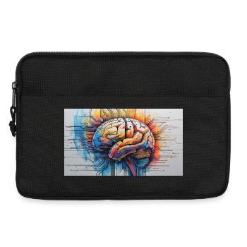 Cerveau Artificiel Circuit Coloré - Sacoche pour ordinateur portable 13 pouces - noir - Devant