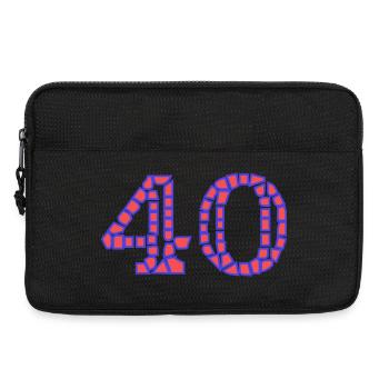 40. 40 ANS. 40e ANNIVERSAIRE. ANNIVERSAIRE 40 ANS. - Sacoche pour ordinateur portable 13 pouces - noir - Devant