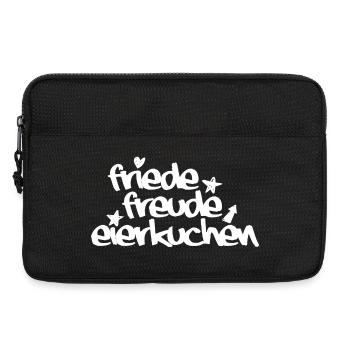 Friede, Freude, Eierkuchen - Laptoptasche 13" - Schwarz - Vorne