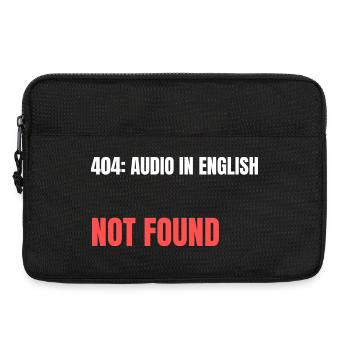 404 : Audio anglais non trouvé - Sacoche pour ordinateur portable 13 pouces - noir - Devant