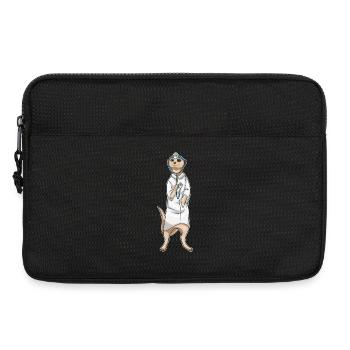 Stéthoscope Meerkat Doctor - Sacoche pour ordinateur portable 13 pouces - noir - Devant