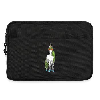 Lunettes de soleil licorne - Sacoche pour ordinateur portable 13 pouces - noir - Devant