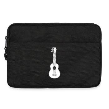 Ukulele Skizze - Laptoptasche 13" - Schwarz - Vorne