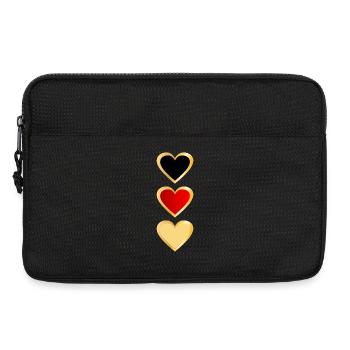 Allemagne - Équipe Heart - Sacoche pour ordinateur portable 13 pouces - noir - Devant