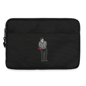 Petanque Spieler Rechtshänder - Laptoptasche 13" - Schwarz - Vorne