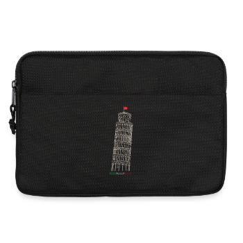 Leaning Tower of Pisa - Laptop bag 13" - black - Front