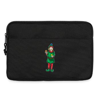 Elf Weihnachten Jonglieren - Laptoptasche 13" - Schwarz - Vorne
