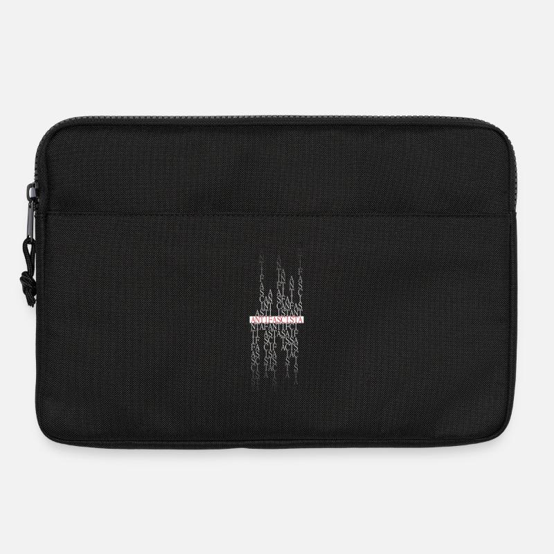 Antifascista Typo Collage rot/gradient - Laptoptasche 13" - Schwarz