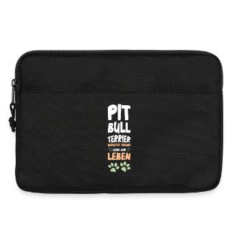 Vie amoureuse du Bull Terrier - Sacoche pour ordinateur portable 13 pouces - noir - Devant