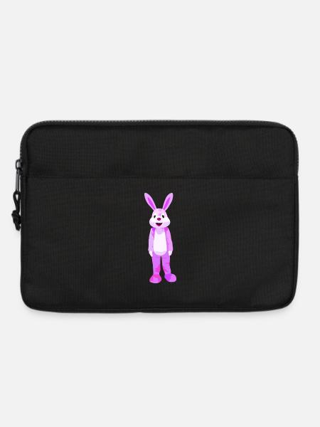 Lila Hase Cartoonfigur Motiv - Laptoptasche 13" - Schwarz