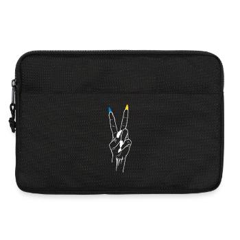 Peace Ukraine Victory - Laptop bag 13" - black - Front