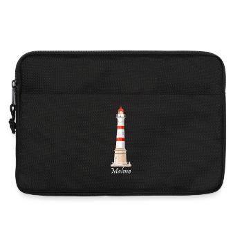 Malmö Old Lighthouse, Malmö Inre, Sweden - Laptop bag 13" - black - Front