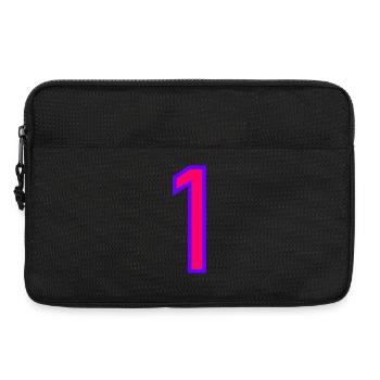 1. 1 AN. 1er ANNIVERSAIRE. ANNIVERSAIRE 1 AN - Sacoche pour ordinateur portable 13 pouces - noir - Devant