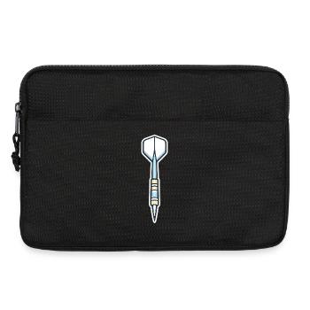 Blauer Speer-Schild Grafik - Laptoptasche 13" - Schwarz - Vorne