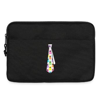 Pastel Rabbits Sonnenbrille Krawattenmuster - Laptoptasche 13" - Schwarz - Vorne