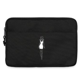 Das weiße Kleid - Laptoptasche 13" - Schwarz - Vorne