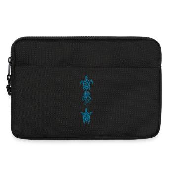 A jellyfish and two turtles (blue) - Laptop bag 13" - black - Front