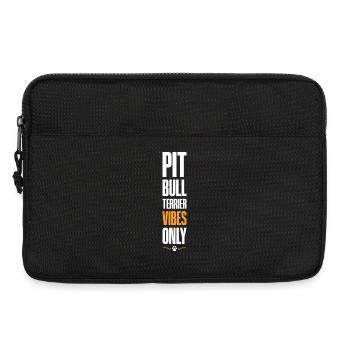 Pitbull Terrier Vibes Only - Laptoptasche 13" - Schwarz - Vorne