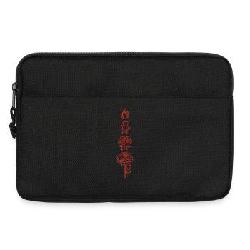 Blüte einer roten Blume - Laptoptasche 13" - Schwarz - Vorne