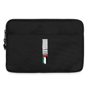 Palestinian scarf - Laptop bag 13" - black - Front
