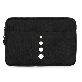 Punkte-Ornament - Kreise go away  (Vectorgraphic) - Laptoptasche 13" - Schwarz - Vorne