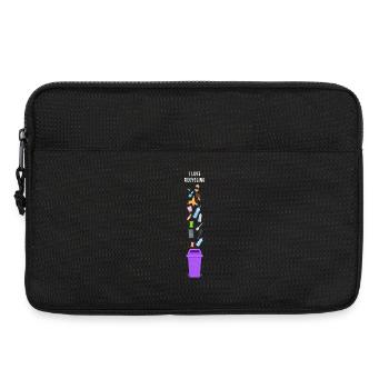 i love recycling - Laptop bag 13" - black - Front