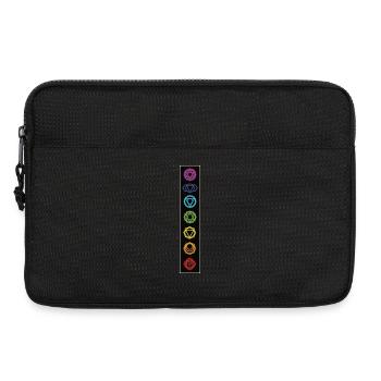 Yoga Meditation 7 Chakra - Laptoptasche 13" - Schwarz - Vorne