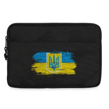 Drapeaux ukraine design avec les couleurs nationales - Sacoche pour ordinateur portable 13 pouces - noir - Devant