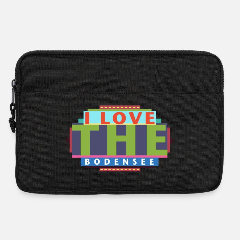 I Love The Bodensee - Laptoptasche 13" - Schwarz