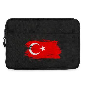 Türkei Flagge / Geschenk Istanbul Izmir - Laptoptasche 13" - Schwarz - Vorne