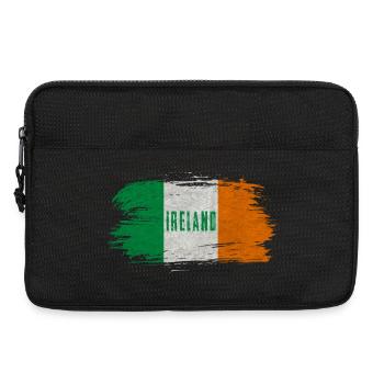 Irlande Vintage Drapeau / Cadeau Belfast Dublin - Sacoche pour ordinateur portable 13 pouces - noir - Devant